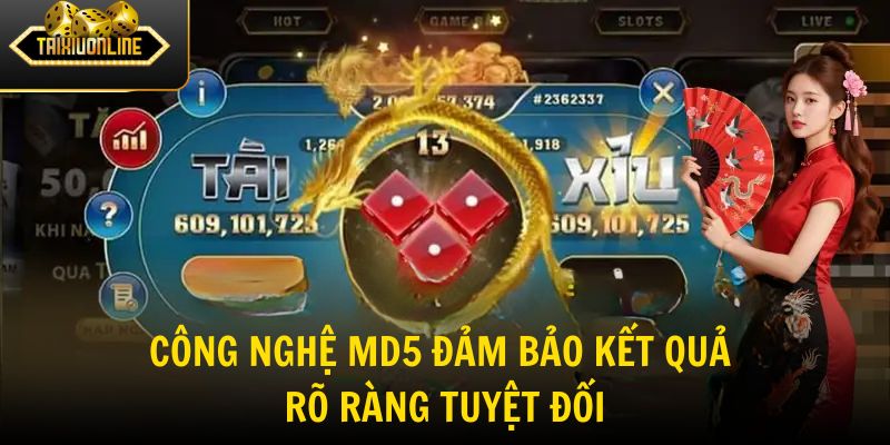 Công nghệ MD5 đảm bảo kết quả rõ ràng tuyệt đối